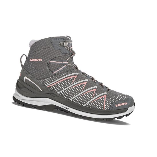 Bottes Randonnée Lowa Ferrox Pro GTX Mid WS Femme Graphite / Salmon | XWLB78205