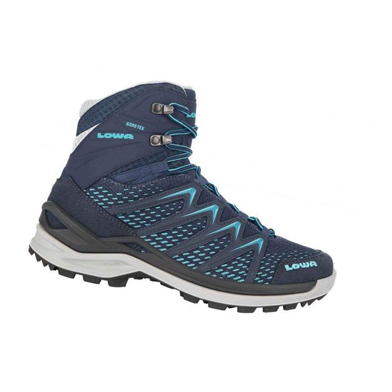 Bottes Randonnée Lowa Innox Pro GTX Mid WS Femme Bleu Marine Turquoise | VCPJ53241