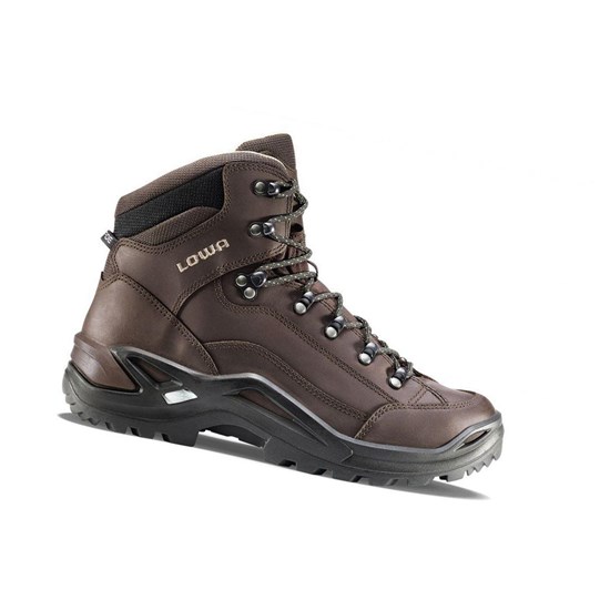 Bottes Randonnée Lowa Renegade LL Mid Homme Marron | HVZT21486