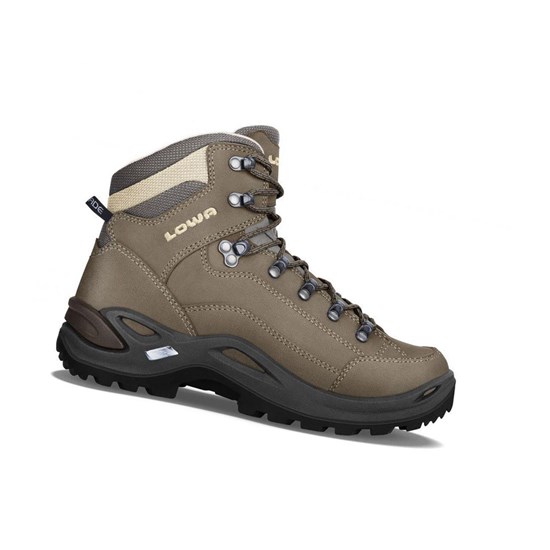 Bottes Randonnée Lowa Renegade LL Mid WS Femme Stone | GFDA92736