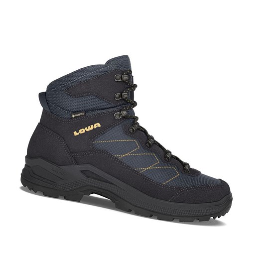 Bottes Randonnée Lowa Taurus Pro GTX Mid Homme Bleu Marine | NLYW48259