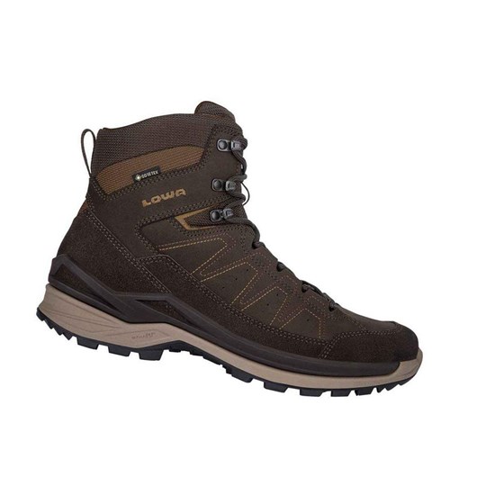 Bottes Randonnée Lowa Toro Evo GTX Mid Homme Marron Foncé | DBER52806