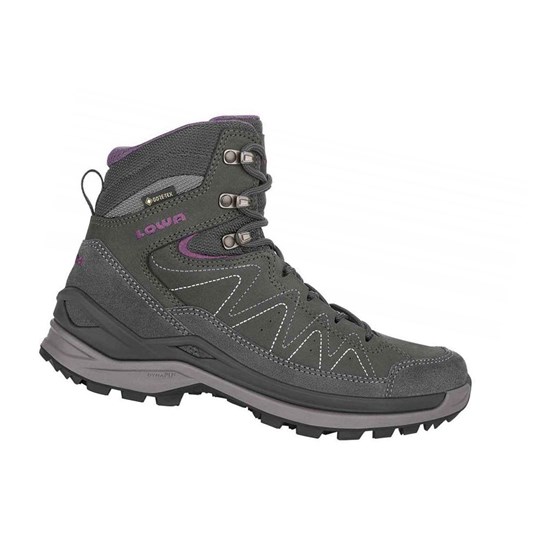 Bottes Randonnée Lowa Toro Evo GTX Mid WS Femme Anthracite / Aubergine | WPEF08532