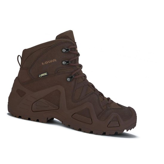 Bottes Randonnée Lowa Zephyr GTX Mid Homme Marron Foncé | KDIN16850