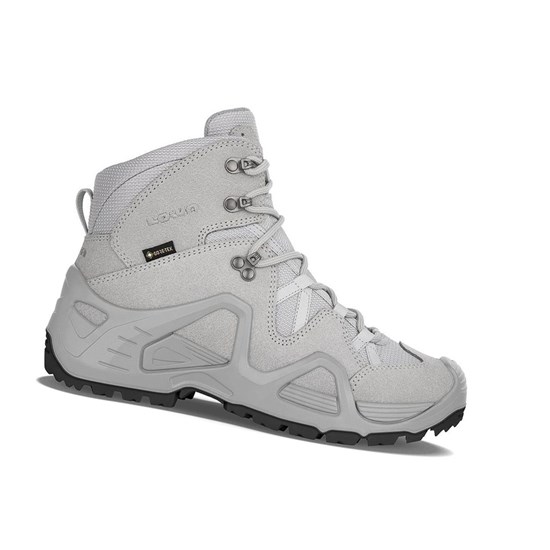 Bottes Randonnée Lowa Zephyr GTX Mid WS Femme Grise Clair | BWKA12483