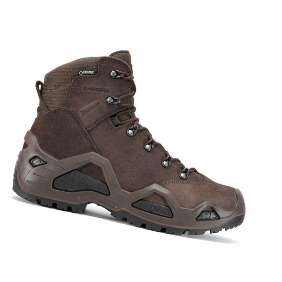 Bottes Tactiques Lowa Z-6S GTX Homme Marron Foncé | EPFJ85207