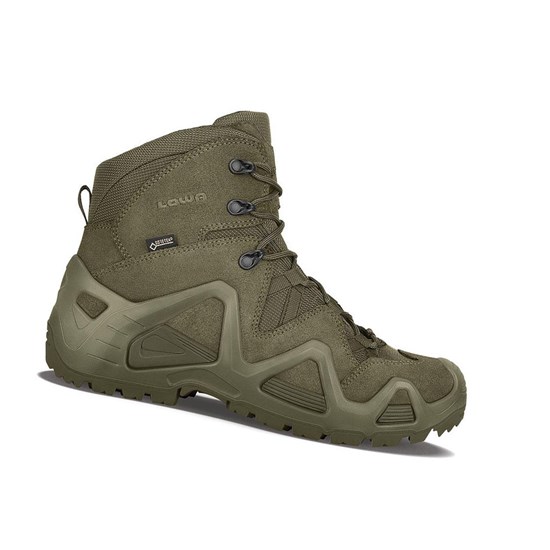 Bottes Tactiques Lowa Zephyr GTX Mid TF Homme Vert | LXCF89470