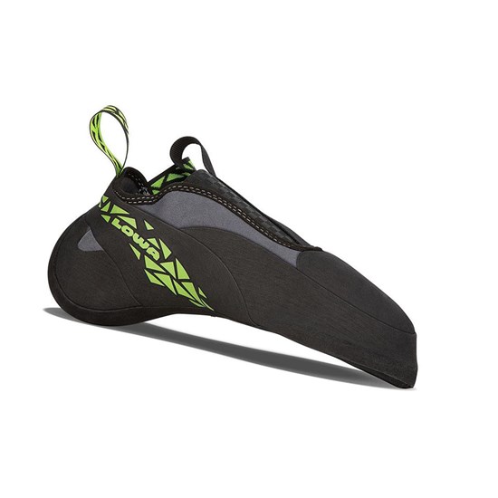 Chaussons Escalade Lowa Rocket Slip On Homme Anthracite / Lime | ENUO60257