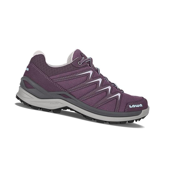 Chaussures de Marche Lowa Innox Pro GTX LO WS Femme Prune | WZAR45321