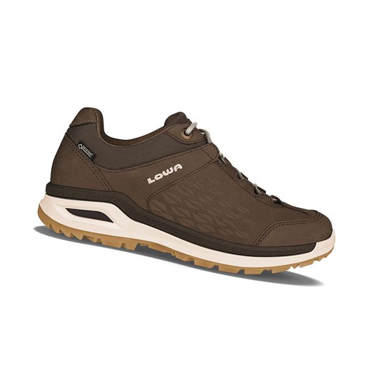 Chaussures de Marche Lowa Locarno GTX LO WS Femme Espresso | COYL87913