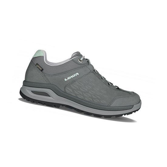 Chaussures de Marche Lowa Locarno GTX LO WS Femme Graphite / Jade | ZHMR40827