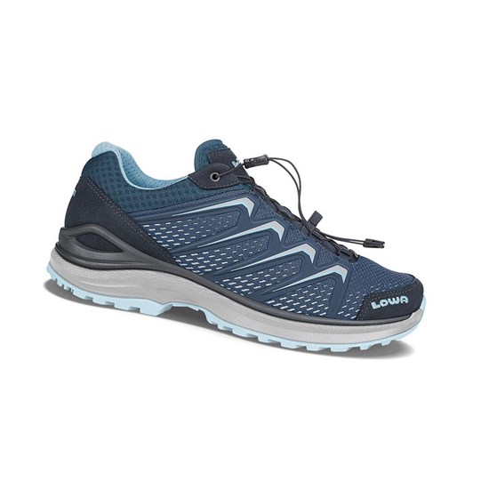 Chaussures de Marche Lowa Maddox GTX LO WS Femme Bleu Marine Bleu | BDGY98372