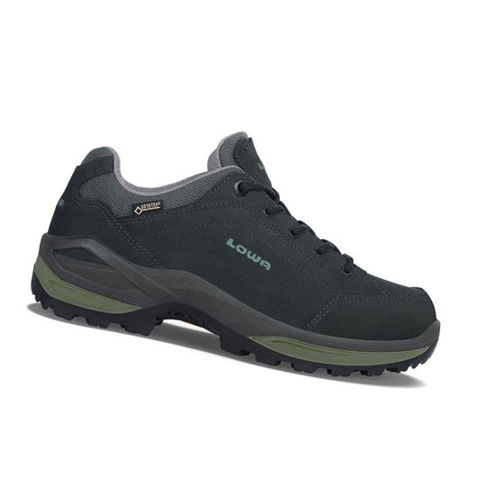 Chaussures de Marche Lowa Renegade GTX LO WS Femme Graphite / Jade | NXQK68972