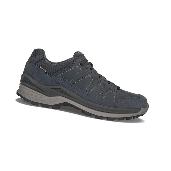Chaussures de Marche Lowa Toro Evo GTX LO Homme Bleu Marine Grise | EQCU15392