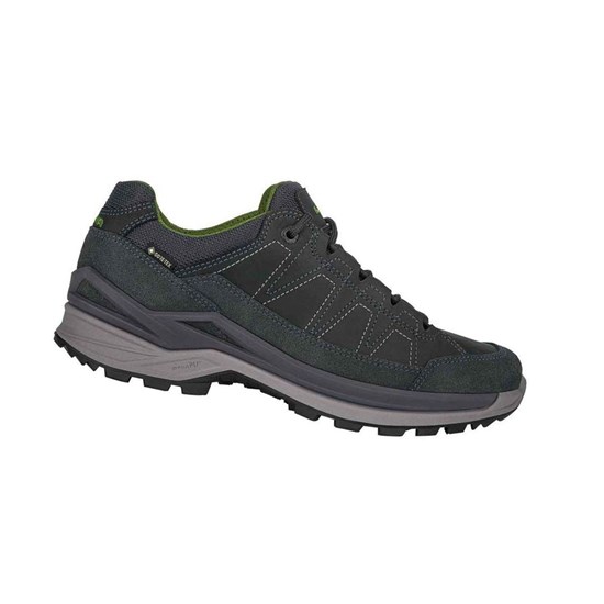 Chaussures de Marche Lowa Toro Evo GTX LO Homme Grise Foncé Vert | SELW10934