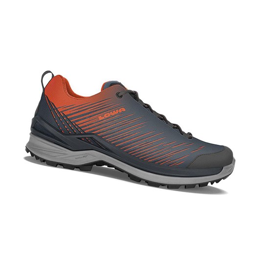 Chaussures de Marche Lowa Zirrox GTX LO Homme Bleu Marine Orange | CYWP38462